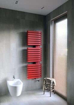 Sèche-serviette électrique Couleur Au Choix - Raccordement à Droite - IronS/E8 7 Sèche-serviette électrique Couleur Au Choix - Raccordement à Droite - IronS/E8 -Sèche-Serviettes radiateur salle de bain rouge iron s