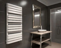 Sèche-serviette Mixte Blanc - Raccordement Au Centre Et à Droite - Warp T Bold/Z8B 8 Sèche-serviette Mixte Blanc - Raccordement Au Centre Et à Droite - Warp T Bold/Z8B -Sèche-Serviettes radiateur salle de bains blanc warpt bold