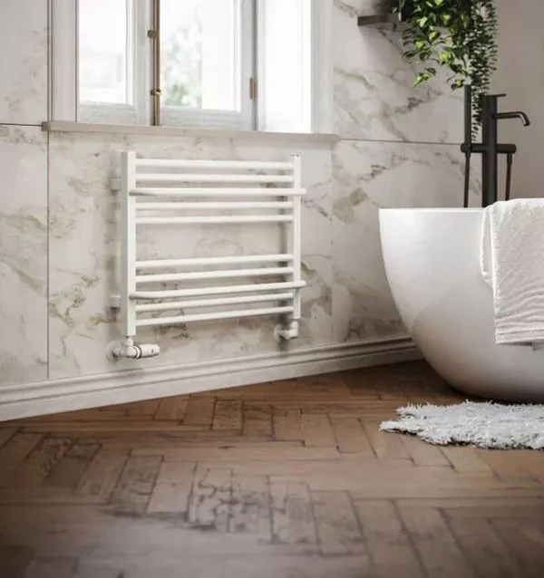 Sèche-serviette Horizontal Mixte Blanc - Raccordement Au Centre Et à Droite - Lima/Z8B 5 Sèche-serviette Horizontal Mixte Blanc - Raccordement Au Centre Et à Droite - Lima/Z8B – Image 3