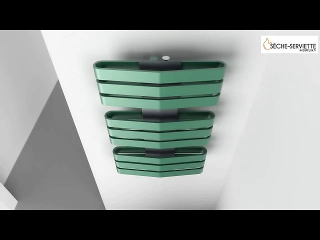 Sèche-serviette électrique Noir - Raccordement à Droite - Irond/E8N/500 6 Sèche-serviette électrique Noir - Raccordement à Droite - Irond/E8N/500 – Image 4