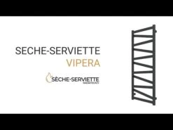 Sèche-serviette électrique Noir - Raccordement à Droite - Vipera/E8N -Sèche-Serviettes sddefault 9