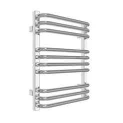 Sèche-serviette Mixte - Chromé - Raccordement De L'eau Au Centre Et électrique à Droite - Alex/Z8