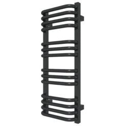 Sèche-serviette Chauffage Central - Noir Mat - Raccordement Au Centre - Alex/ZXN -Sèche-Serviettes seche serviette alexsxn