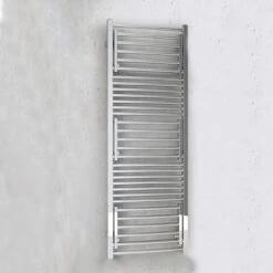 Sèche-serviette Eau Chaude - Chromé - Stendy Short - 2 à 4 Tablettes D'étendage -Sèche-Serviettes seche serviette chrome etendage stendy short