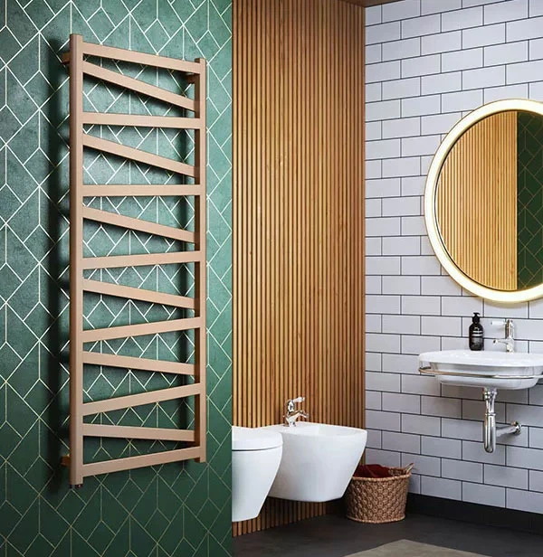 Sèche-serviette électrique - Cuivre Lumineux - Raccordement à Droite - Vipera/E8 5 Sèche-serviette électrique - Cuivre Lumineux - Raccordement à Droite - Vipera/E8 – Image 3