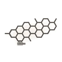 Sèche-serviette Design Eau Chaude - Gris Orage - Raccordement à Gauche - HEX/YL