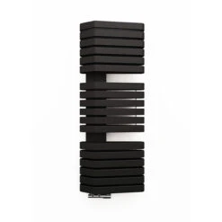 Sèche-serviette Chauffage Central - Noir Mat - Raccordement à Une Extrémité - Iron S/GBN/500