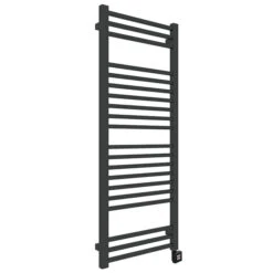 Sèche-serviette électrique Noir - Raccordement à Droite - Bone/E8N