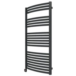 Sèche-serviette électrique Noir - Raccordement à Droite - Dexter/E8N -Sèche-Serviettes seche serviette electrique dextere1n