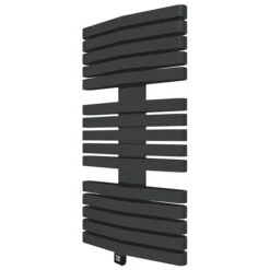 Sèche-serviette électrique Noir - Raccordement à Droite - Iron D/E8N -Sèche-Serviettes seche serviette electrique irond600e1n