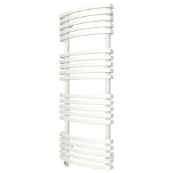 Sèche-serviette électrique Blanc - Raccordement à Droite - Kioto/E8B -Sèche-Serviettes seche serviette electrique kiotoe1b