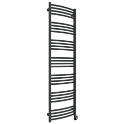 Sèche-serviette électrique Noir - Raccordement à Droite - Lena/G/E8N