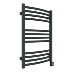 Sèche-serviette électrique Noir - Raccordement à Droite - Lena/P/E8N