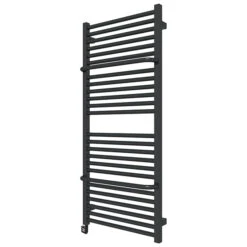 Sèche-serviette électrique Noir - Raccordement à Droite - Lima/GE8N -Sèche-Serviettes seche serviette electrique limage1n