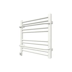 Petit Sèche-serviette électrique Blanc - Raccordement à Droite - Lima/E8B -Sèche-Serviettes seche serviette electrique limape1b 1