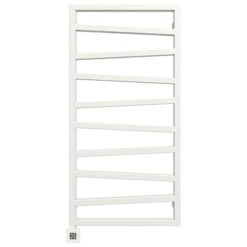 Sèche-serviette électrique Blanc - Raccordement à Droite - Zigzag/E8B -Sèche-Serviettes seche serviette electrique zigzage1b