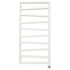 Sèche-serviette électrique Blanc - Raccordement à Droite - Zigzag/E8B