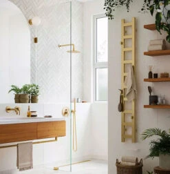 Sèche-serviette Eau Chaude - Doré - Raccordement Aux Extrémités - Easy/SXBRA 7 Sèche-serviette Eau Chaude - Doré - Raccordement Aux Extrémités - Easy/SXBRA -Sèche-Serviettes seche serviette etroit dore easy 2