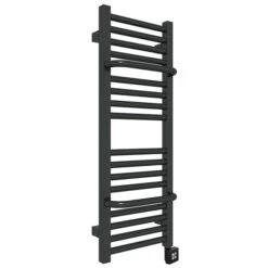 Sèche-serviette étroit - Electrique - Noir Mat - Raccordement à Gauche - Lima/E1 9 Sèche-serviette étroit - Electrique - Noir Mat - Raccordement à Gauche - Lima/E1 -Sèche-Serviettes seche serviette etroit limae8n