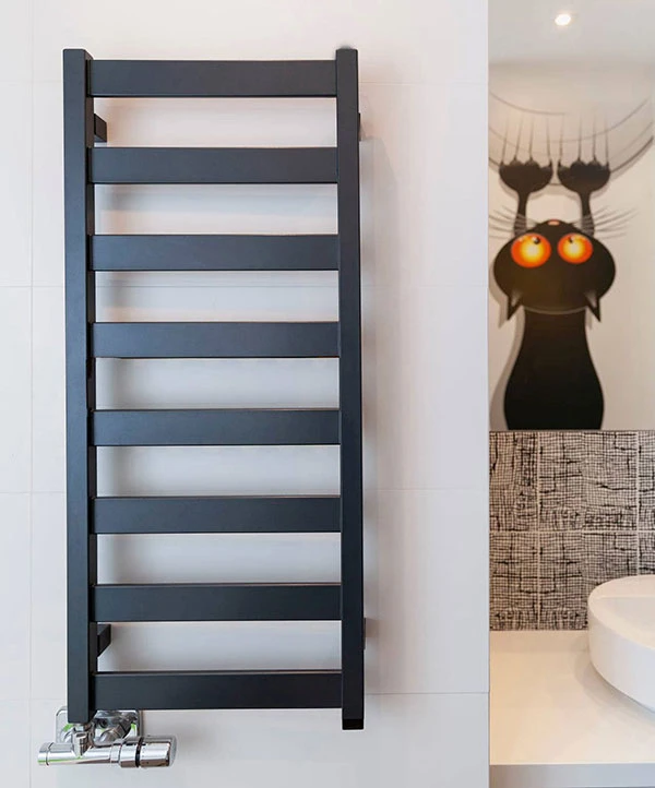 Sèche-serviette Mixte Noir - Raccordement Aux Extrémités - Vivo/V2N 5 Sèche-serviette Mixte Noir - Raccordement Aux Extrémités - Vivo/V2N – Image 3