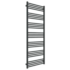 Sèche-serviette électrique Noir - Raccordement à Droite - Fiona/GE8N