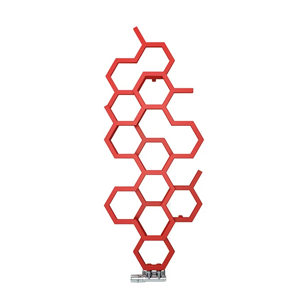 Sèche-serviette Design - Chauffage Central - Raccordement Au Centre - Couleur Au Choix - Hex/ZX 3 Sèche-serviette Design - Chauffage Central - Raccordement Au Centre - Couleur Au Choix - Hex/ZX