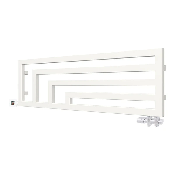 Seche-serviette Horizontal Mixte Blanc - Raccordement à Gauche - Angus/Y2B 3 Seche-serviette Horizontal Mixte Blanc - Raccordement à Gauche - Angus/Y2B