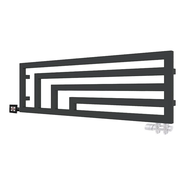 Sèche-serviette Horizontal Mixte Noir - Raccordement à Gauche - Angus/Y2N 3 Sèche-serviette Horizontal Mixte Noir - Raccordement à Gauche - Angus/Y2N