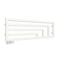 Sèche-serviette Horizontal Blanc - Chauffage Central - Raccordement Aux Extrémités - Angus/SXB -Sèche-Serviettes seche serviette horizontal angus yl b