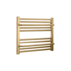 Sèche-serviette Horizontal Mixte - Doré - Raccordement Aux Extrémités - Lima/V2BRA