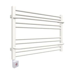 Sèche-serviette Horizontal électrique Blanc - Raccordement à Droite - Lima/E8B -Sèche-Serviettes seche serviette horizontal lima e1 b