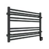 Sèche-serviette Horizontal électrique Noir - Raccordement à Droite - Lima/E8N -Sèche-Serviettes seche serviette horizontal lima e8 n