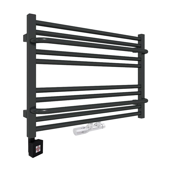 Sèche-serviette Horizontal Mixte Noir - Raccordement Au Centre Et à Droite - Lima/Z8N 6 Sèche-serviette Horizontal Mixte Noir - Raccordement Au Centre Et à Droite - Lima/Z8N – Image 4