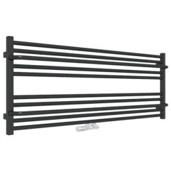 Sèche-serviette Horizontal Noir - Chauffage Central - Raccordement Aux Extrémités - Lima/SXN 8 Sèche-serviette Horizontal Noir - Chauffage Central - Raccordement Aux Extrémités - Lima/SXN -Sèche-Serviettes seche serviette horizontal lima zx n