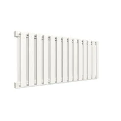 Sèche-serviette Horizontal - Chauffage Central - Blanc - Raccordement à Gauche - Nemo/YLB