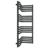 Sèche-serviette à Angle Entrant - Chauffage Central - Raccordement Aux Extrémités - Noir - INC/SX -Sèche-Serviettes seche serviette incsxn