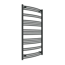 Sèche-serviette électrique Noir - Raccordement à Droite - Jade/E8N