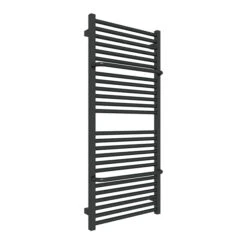 Sèche-serviette Chauffage Central - Noir Mat - Raccordement Au Centre - Lima/G/ZXN -Sèche-Serviettes seche serviette limagsxn