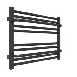 Petit Sèche-serviette Mixte Noir - Raccordement Aux Extrémités - Lima/V2N