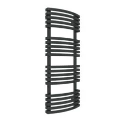 Sèche-serviette Mixte Noir - Raccordement Aux Extrémités - Kioto/V2N