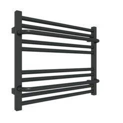 Sèche-serviette Mixte Noir - Raccordement Au Centre Et à Droite - Lima/P/Z8N