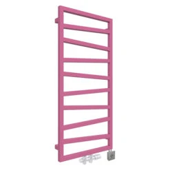 Sèche-serviette Mixte - Couleur Au Choix - Raccordement Au Centre Et à Droite - Zigzag/Z8