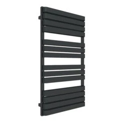 Sèche-serviette électrique Noir - Raccordement à Droite - Warp T Bold/E8N