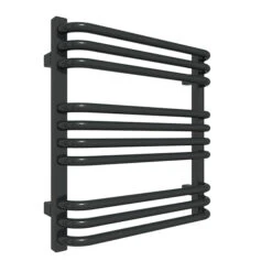 Petit Sèche-serviette Noir Chauffage Central - Raccordement Au Centre - Alex/ZXN -Sèche-Serviettes seche serviette petit alexsxn