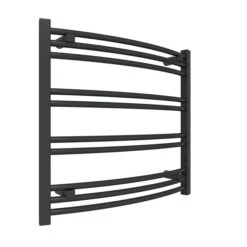 Petit Sèche-serviette électrique Noir - Raccordement à Droite - Jade/E8N -Sèche-Serviettes seche serviette petit jadee1n