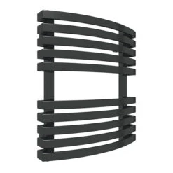 Petit Sèche-serviette électrique Noir - Raccordement à Droite - Kioto/E8N -Sèche-Serviettes seche serviette petit kiotoe1n