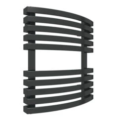 Petit Sèche-serviette Mixte Noir - Raccordement Aux Extrémités - Kioto/V2N