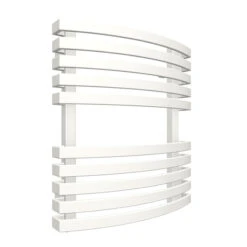 Petit Sèche-serviette Blanc Chauffage Central - Raccordement Aux Extrémités - Kioto/SXB