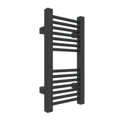 Petit Sèche-serviette Mixte Noir - Raccordement Aux Extrémités - Mike/460/V2N