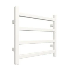 Petit Sèche-serviette électrique Blanc - Raccordement à Droite - Simple/E8B -Sèche-Serviettes seche serviette petit simplee1b